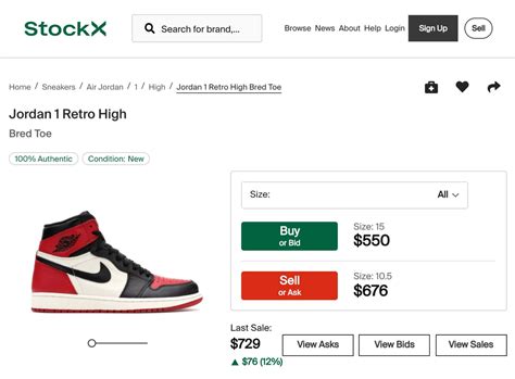 stockx selling before getting shoe